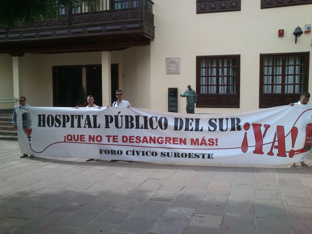 PP, SSP y CxA reclaman juntos el Hospital del Sur