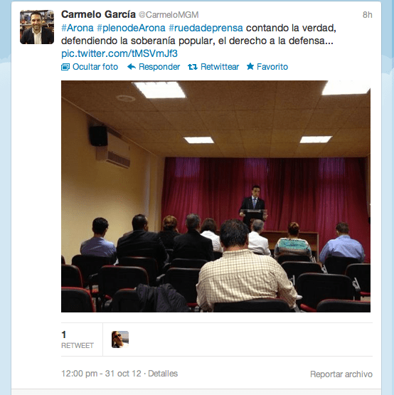 Carmelo García, su alcalde ilegal y su verdad.