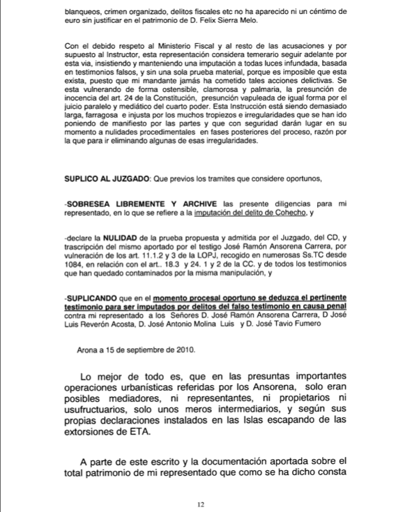 Recurso acusados Caso Arona 1, pag 12
