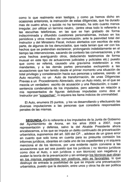 Recurso acusados Caso Arona, 4