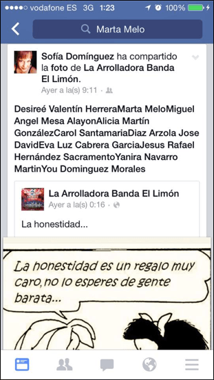 Sofia Dominguez, prensa Arona